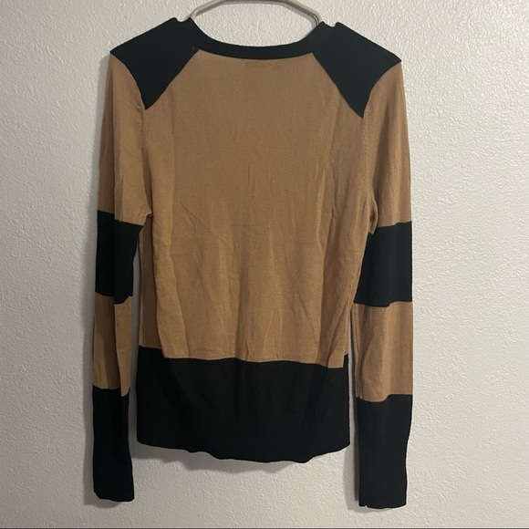 Halogen Merino Wool Color Block Button Front Cardigan​​​​ - Picture 5 of 6